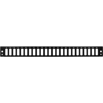 Front panel 24 x SC duplex or LC quad for 19inch splice box - black