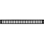 Front panel 24 x SC duplex or LC quad for 19inch splice box - black