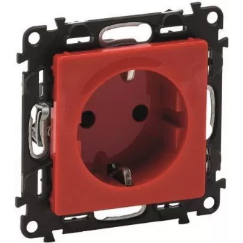 Legrand 753129 Schuko kištukinis lizdas su sustiprinta apsauga nuo prisilietimo Valena Life Raudonas (753129)