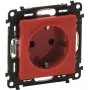 Legrand 753129 Schuko kištukinis lizdas su sustiprinta apsauga nuo prisilietimo Valena Life Raudonas (753129)