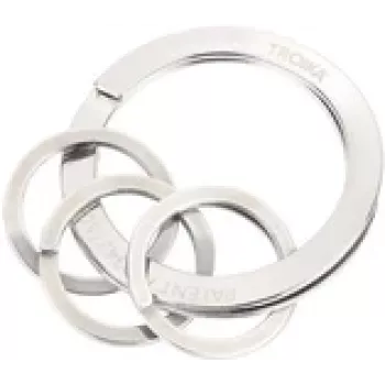 Raktų pakabukas TROIKA NAIL GUARD sidabrinis nerūdijantis plienas 6 mm aukštis 3,5 cm skersmuo