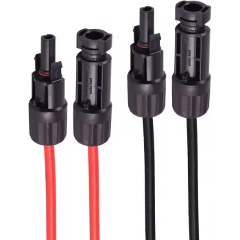 shiverpeaks ®-PV4 ilginimo rinkinys, 4mm², 2 vnt. rinkinys raudona/juoda, 20m (BS02-320916)