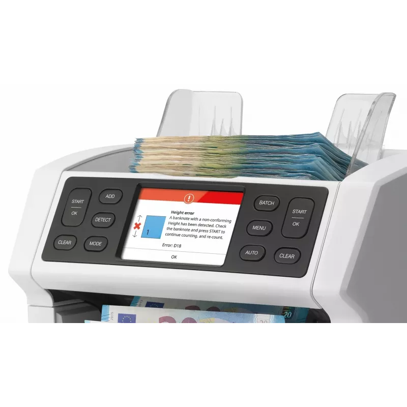Banknotų skaičiavimo mašina Safescan 2850 balta LCD AC 110-240V