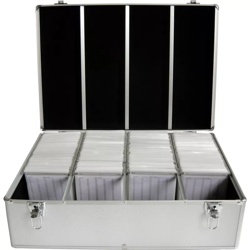 Dėžutė diskams MediaRange BOX78 1000 diskų Sidabrinė