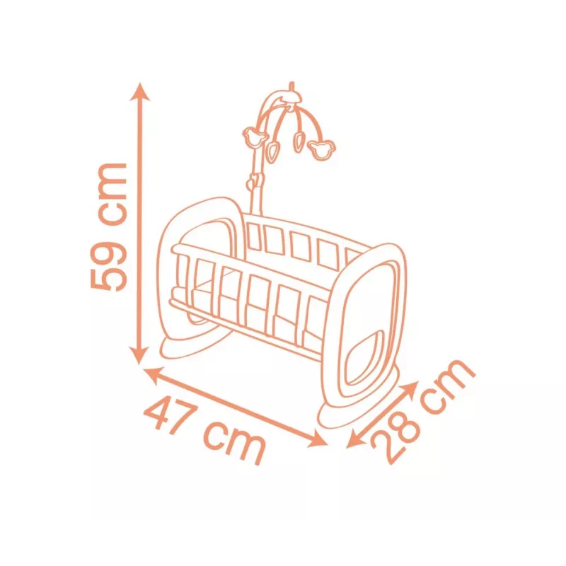 Lovytė lėlėms Smoby Baby Nurse