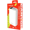 CANYON PB-301 LED 30000 mAh PD 20W QC 3.0 Baltas