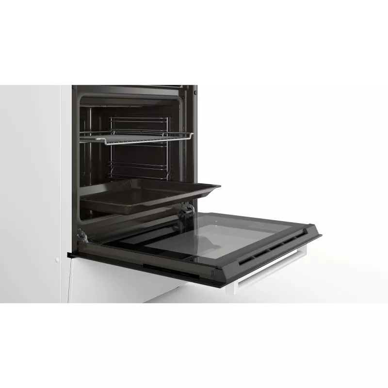 Bosch HKA090220 laisvai pastatoma viryklė Elektrinė Keraminė kaitlentė Balta