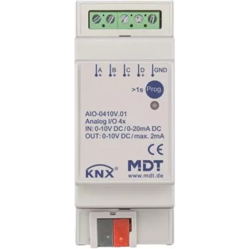 MDT AIO-0410V.01 perjungimo pavara 4 kanalų, 2TE, REG, 0-10V