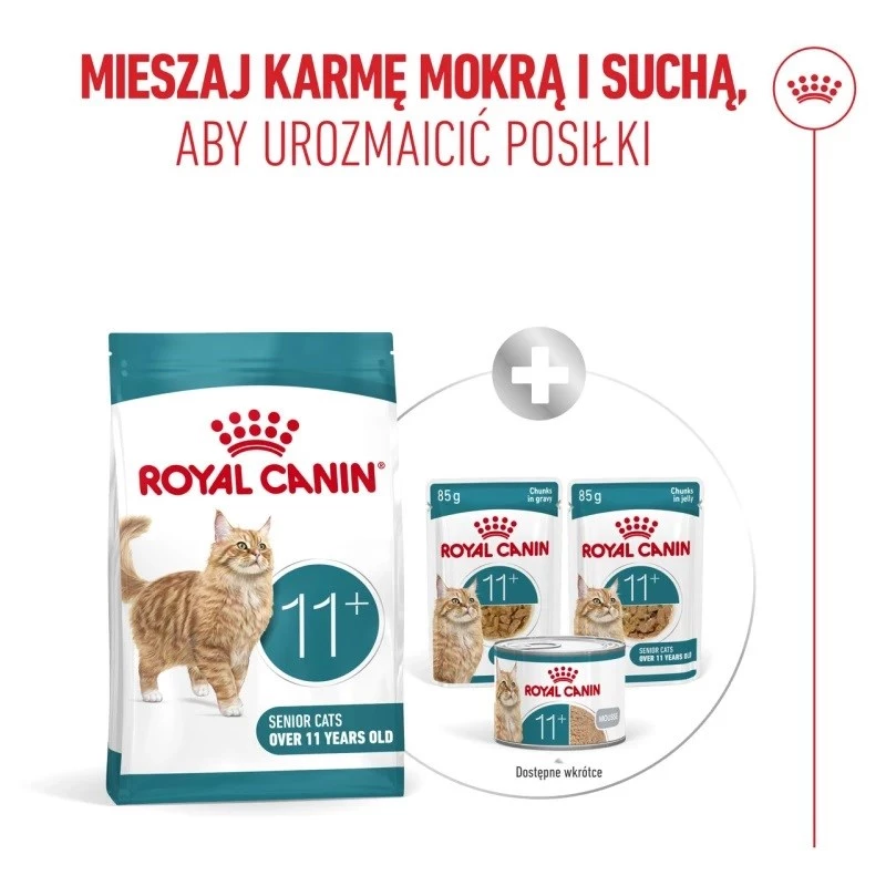 Sausas kačių ėdalas Royal Canin FHN Ageing 11+ 2 kg – paukštiena, 30% baltymų, sąnarių ir inkstų palaikymas