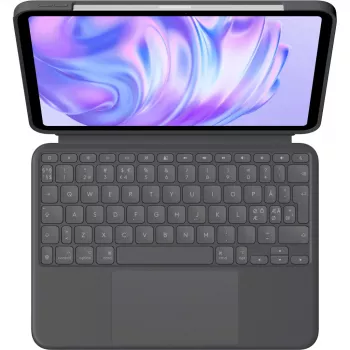 Klaviatūrinis dėklas Logitech Combo Touch QWERTY danų/suomių/norvegų/švedų Smart Connector Graphite