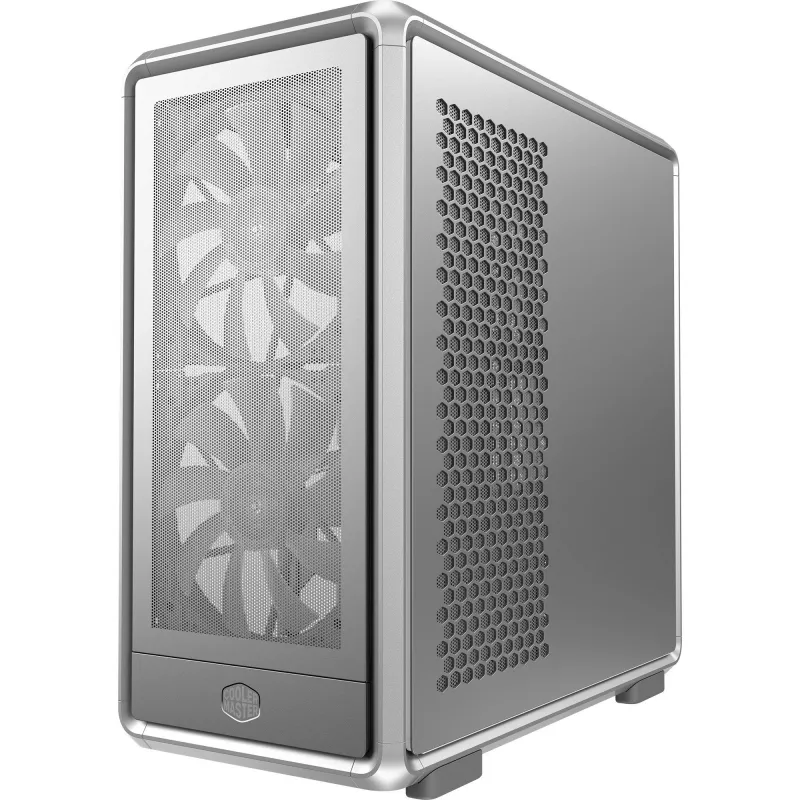 PC Midi Tower Cooler Master MasterFrame 600 Mesh sidabrinis – ATX/EATX, priekyje 2×200mm, 2.5 colio/3.5 colio diskai