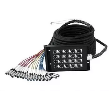 Stagebox Omnitronic 16IN/4OUT XLR/XLR – daugiagyslis kabelis su 16 XLR įėjimų ir 4 XLR išėjimų