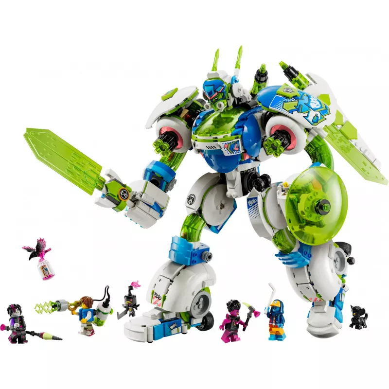 Konstrukcinis žaislas LEGO Mateo ir Z-Blob riterio mechas rinkinys 71485 — minifigūrėlė ir statomas mechas