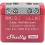 Išmanusis jungiklis Shelly 1PM Mini Gen4, belaidis 110–240V AC, max 8A / 2000W, plastikinis korpusas 34×16×29 mm
