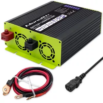Įkroviklis QOLTEC 51918 80A 12V LiFePO4, AGM, GEL, SLA akumuliatoriams