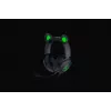 Razer Kraken V2 Pro Kitty Edition, laidinis, uždedamas ant galvos, juodas, žaidimų ausinių rinkinys