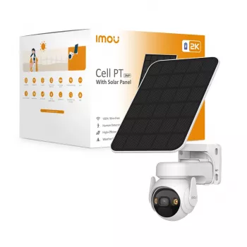 Imou Cell PT Solar Kit belaidė IP stebėjimo kamera, kupolinė, 2304 x 1296 pikselių, lauko, sieninė