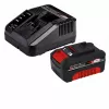 Belaidis lapų pūstuvas EINHELL GE-UB 18/250 Li su 1x4.0 Ah akumuliatoriumi, 18 V