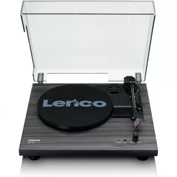Lenco LS-10BK patefonas su garsiakalbiais, juodos spalvos su mediena