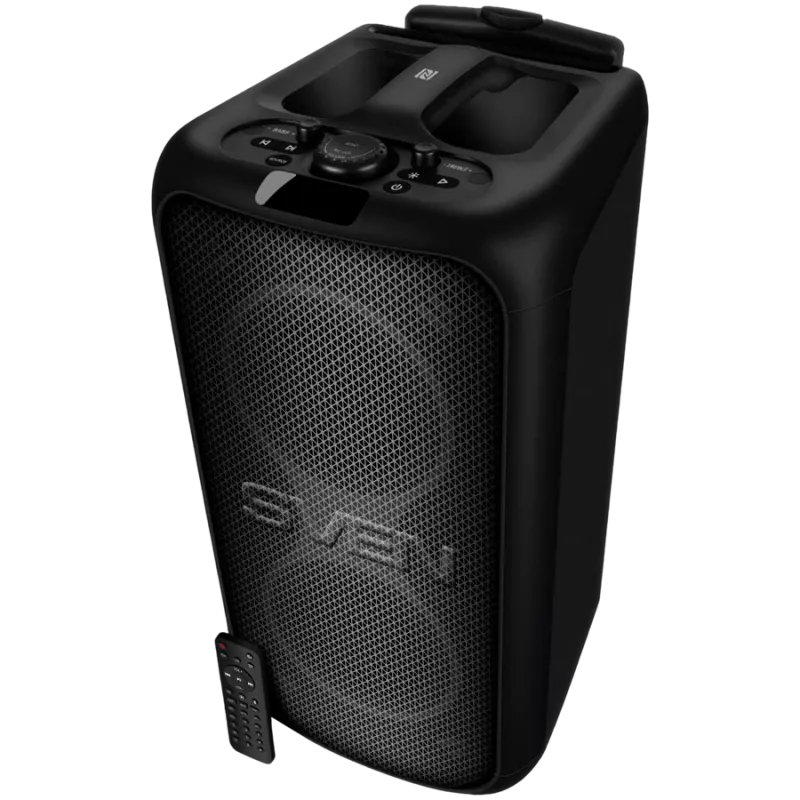 Nešiojama garso kolonėlė Sven PS-1000 160 W, Bluetooth, FM, karaokė, juoda