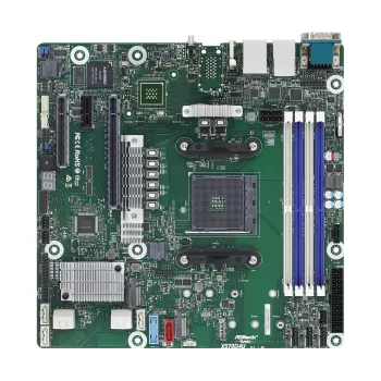 Motininė plokštė ASRock X570D4U Micro ATX — AMD X570, Socket AM4, 4× DIMM, DDR4, maks. 32 GB, 12× SATA III, 3× RJ-45