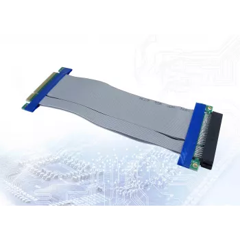 Inter-Tech 88885364 PCIe sąsajos plokštė mėlyna pilka