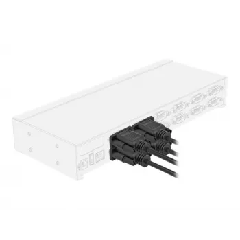 Serijinis kabelis DeLOCK 86605 2m RS-232 Sub-D9 juodas