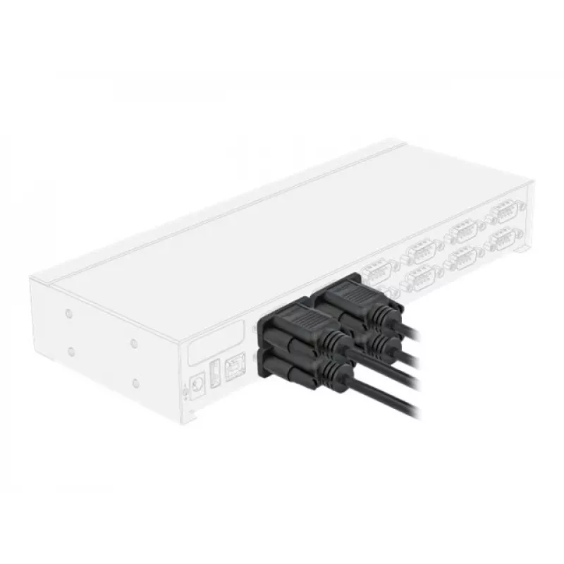 Serijinis kabelis DeLOCK 86605 2m RS-232 Sub-D9 juodas