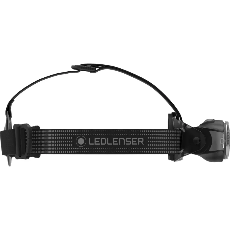 Ledlenser MH11 priekinė lemputė su mėlyna, žalia, raudona ir kelių spalvų šviesa