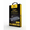 Gembird A-CM-COMBO7-01 nešiojamojo kompiuterio dokas / prievadų replikatorius USB 3.2 Gen 1 (3.1 Gen 1) Type-A pilkas