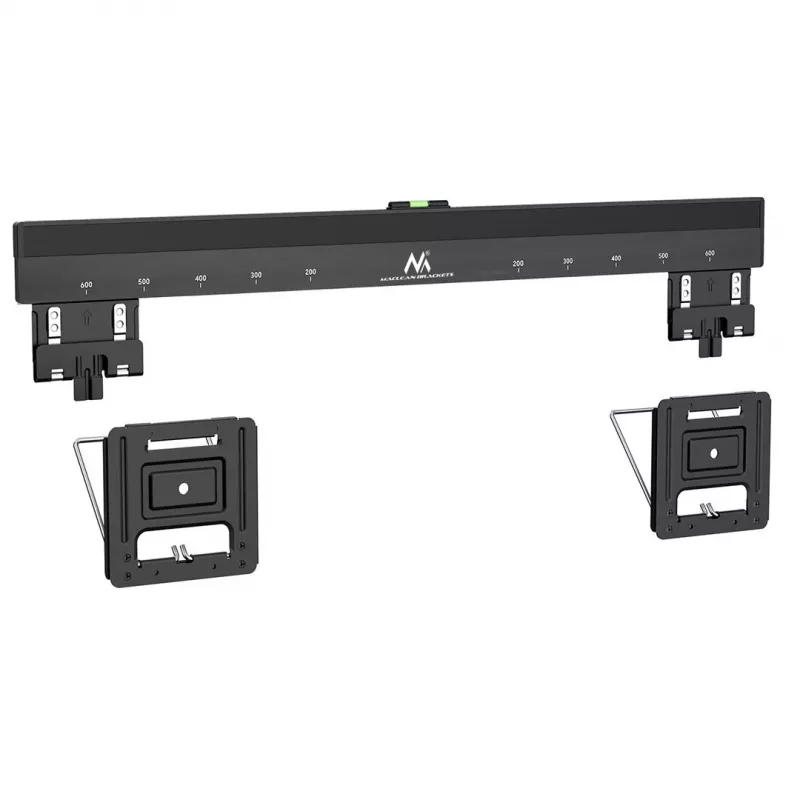 Maclean MC-481 itin plokščias TV laikiklis sieniniam montavimui, 37-80 colių, plokštiems ir lenktiems, iki 75 kg, VESA 600x400