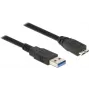 USB laidas DeLOCK 85076 USB 3.2 Gen 1 5 m USB A Micro-USB B juodas