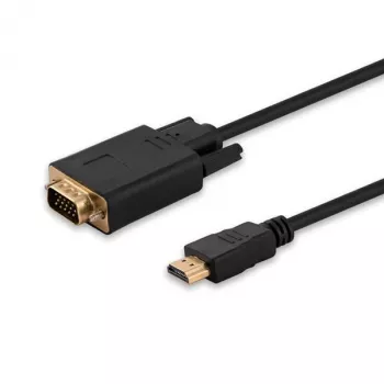Savio CL-103 vaizdo kabelio adapteris 1,8 m HDMI A tipo (standartinis) VGA (D-Sub) juodas