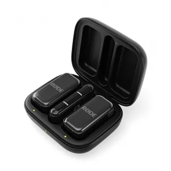 Belaidė mikrofonų sistema Rode Wireless Micro Lightning – įvairiakryptis, 48 kHz, 24 bitai, 100 m nuotolis, 7 h baterija
