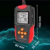 Qoltec 52484 LCD skaitmeninis akumuliatoriaus testeris | 12V | 24V | 3Ah-200Ah