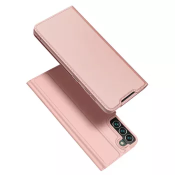 Dux Ducis Skin Pro dėklas su dirželiu ir atverčiamu dangteliu Samsung Galaxy S22+ (S22 Plus) rožinis