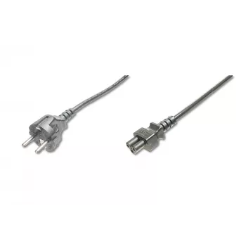 Assmann maitinimo laidas, Schuko – C5, 1,2 m, H05VV-F3G 0,75 mm², juodas (AK-440115-012-S)
