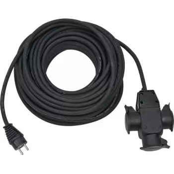 Prailginimo laidas Brennenstuhl 1167820301 25m 3 AC lizdai Lauko Juoda
