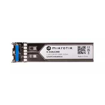 MikroTik S-31DLC20D SFP modulis 1,25 Gbit/s 1310 nm 20 km LC