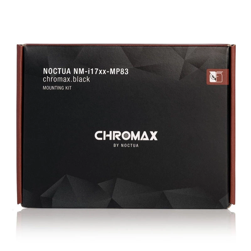 TVirtinimo rinkinys Noctua NM-I17XX-MP83 chromax.black, skirtas LGA1700 suderinamiems Noctua aušintuvams