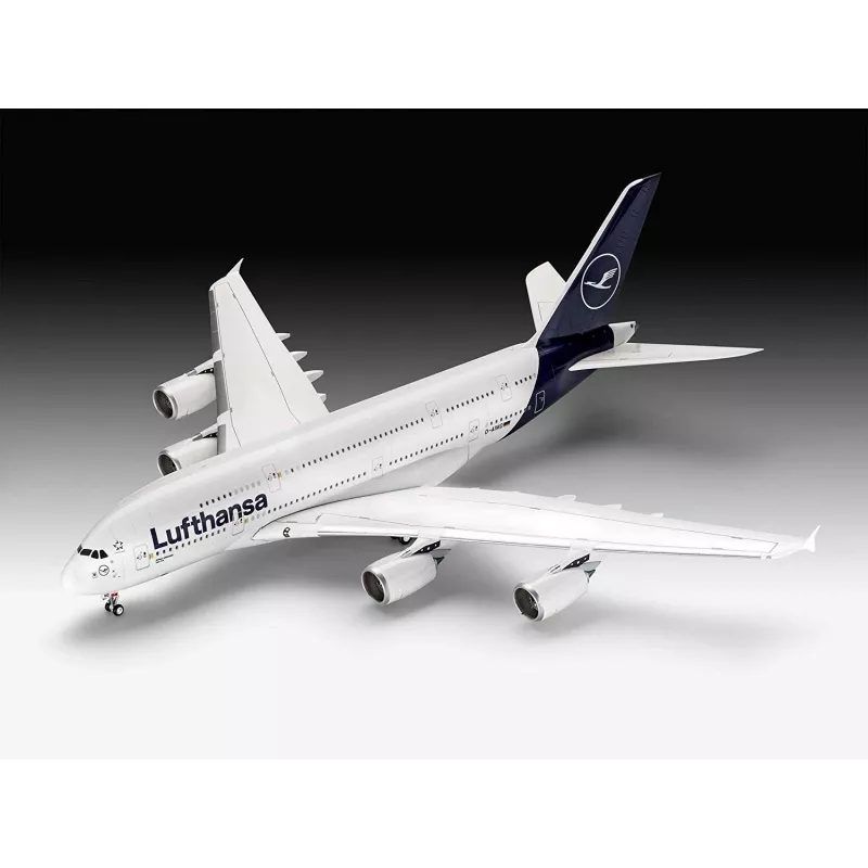 Surinktas modelis Revell Airbus A380-800 Lufthansa New Livery 1:144