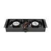 Aušinimo ventiliatorius Extralink 2 FANS ROOF COOLING UNIT 220V AC juodas metalinis