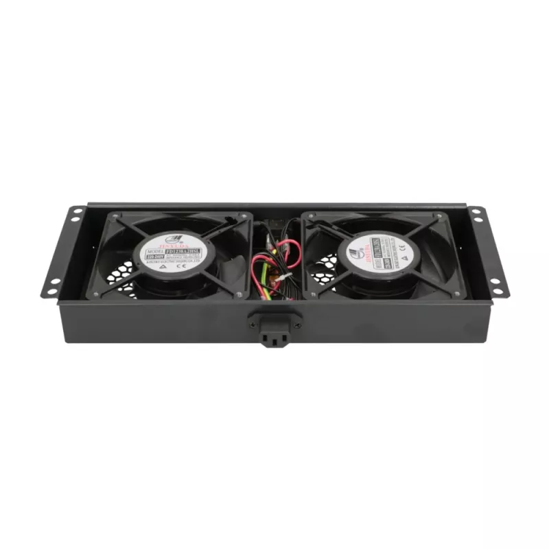 Aušinimo ventiliatorius Extralink 2 FANS ROOF COOLING UNIT 220V AC juodas metalinis