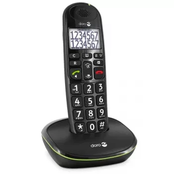 DECT telefono ragelis Doro PhoneEasy 110 su skambučio identifikavimu, juodas