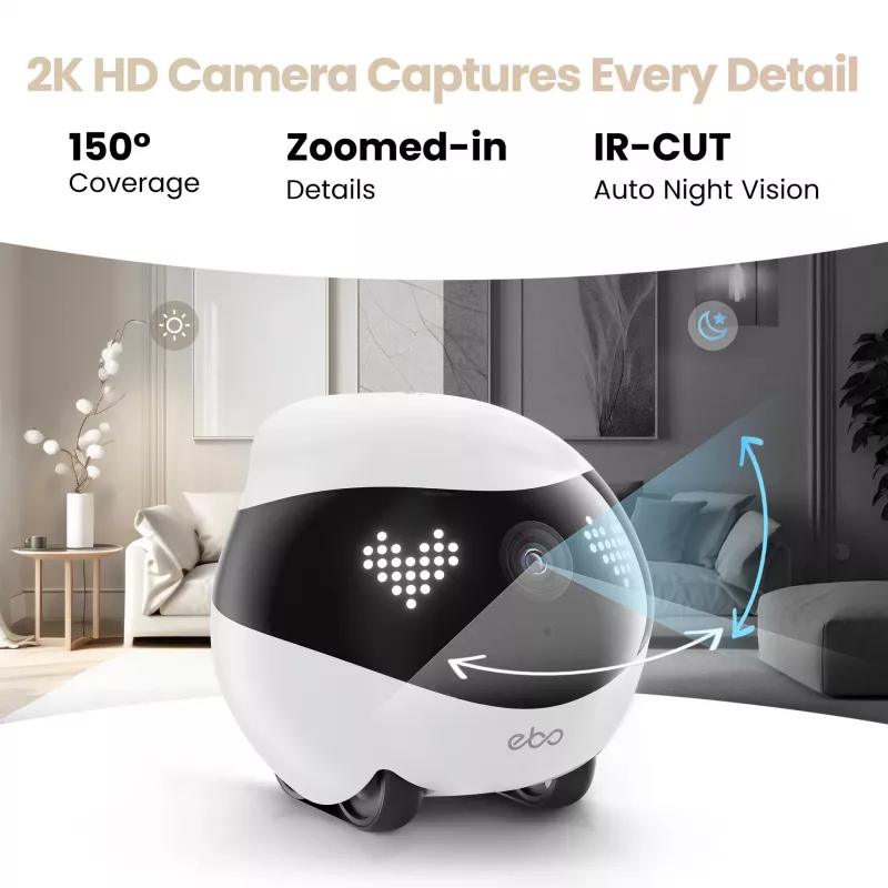 Enabot EBO AIR 2 Display – kompanjoninis robotas su kamera