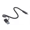 M.2 SSD korpusas Unitek uDrive pilkas — M.2 (2230/2242/2260/2280), NVMe/SATA III, USB-C 10 Gbit/s, aliuminis