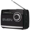 Nešiojamas radijo imtuvas ir garsiakalbis SVEN SRP-155, juodas (3W, Bluetooth, FM/AM/SW, USB, microSD, žibintuvėlis, baterija)