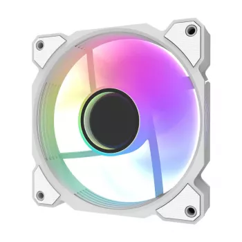 Darkflash DR08 120 mm PWM A-RGB ventiliatorius baltas