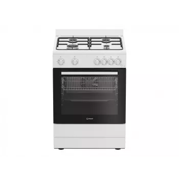 INDESIT I6G5KCW dujinė kaitlentė su elektrine orkaite, balta, 60 cm, 72 L