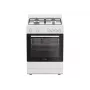 INDESIT I6G5KCW dujinė kaitlentė su elektrine orkaite, balta, 60 cm, 72 L